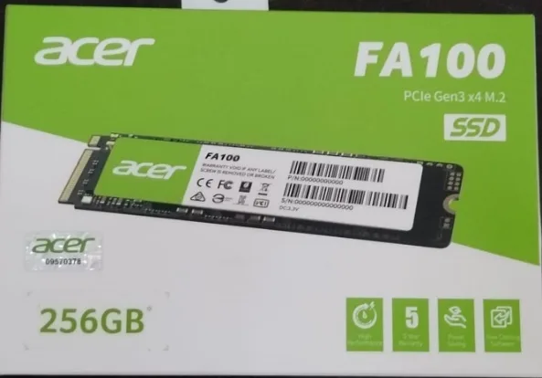 ACER 256GB M.2 NVME SSD