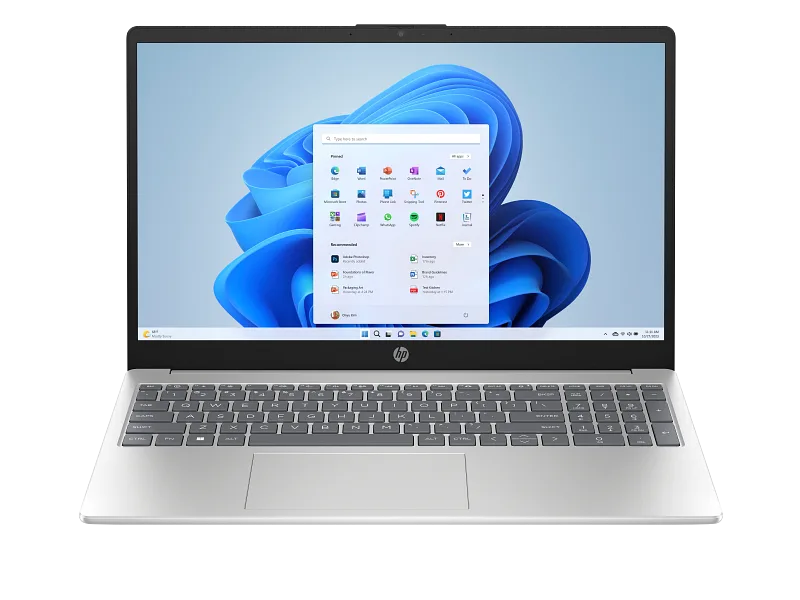 HP Laptop 15-fd0621TU 15.6" FHD IPS LED DISPLAY (300NITS) Natural Silver (INTEL CORE 5, 8GB DDR4, 512GB SSD, WIN 11, MS Office Home 2024+Microsoft Basic)